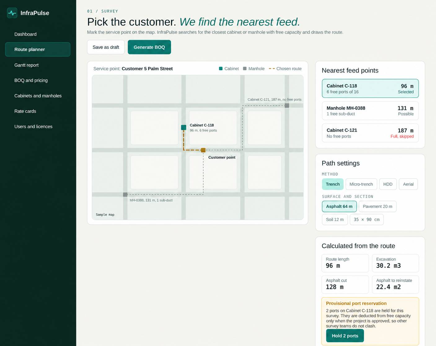 Inside the route planner